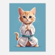 Cat Yoga: A Funny and Cute Illustration 14