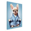 The Yoga Frenchie Canvas Wall Art 23