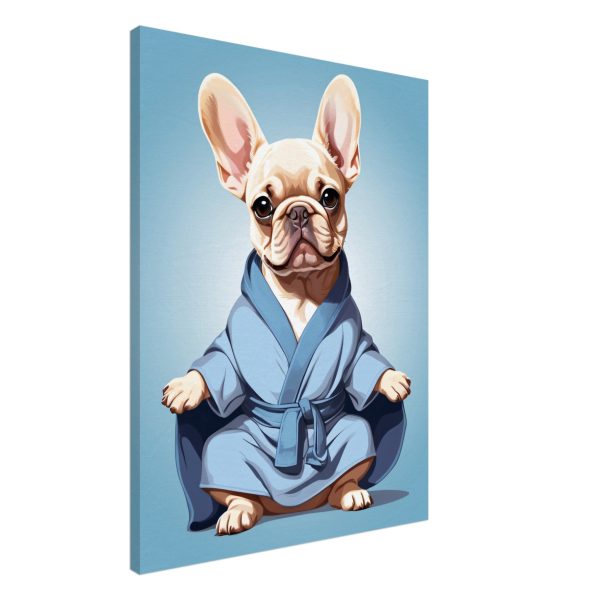 The Yoga Frenchie Canvas Wall Art 10