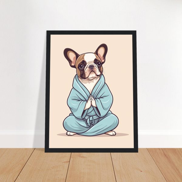 Yoga French Bulldog Puppy Poster 10