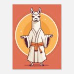 Infuse Joy with the Yoga Llama Poster