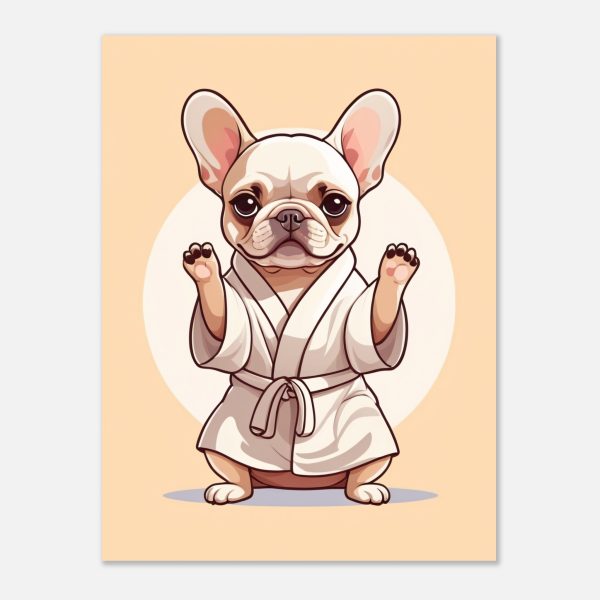 French Bulldog in Yoga Pose Poster 6