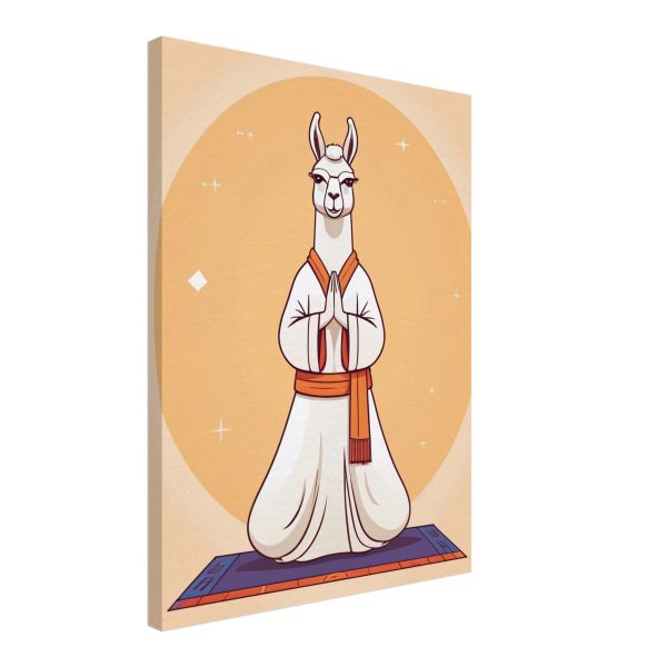 Llama in Meditation: A Humorous Yoga Illustration 7