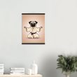 Yoga Pug Wall Art Poster: A Lively and Adorable Artwork 16