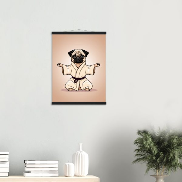 Yoga Pug Wall Art Poster: A Lively and Adorable Artwork 3
