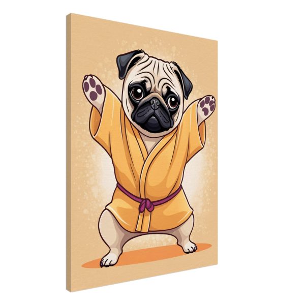 Yoga Pug Poster: A Humorous and Inspiring Wall Art 4