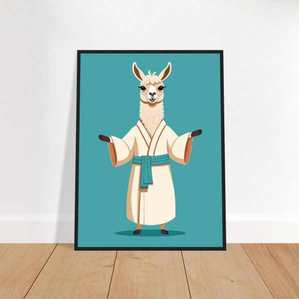 Yoga Pose Llama Wall Art Poster 2