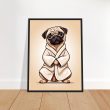 Yoga Pug Wall Art Print: A Cozy and Delightful Artwork 23