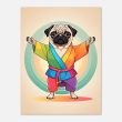 Yoga Pug Pup Poster: A Vibrant and Funny Artwork 14