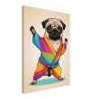 Rainbow Yoga Pug: A Colorful and Cute Artwork 18