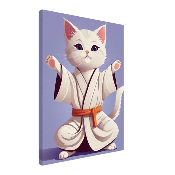 Karate Kitty Yoga Wall Art 3