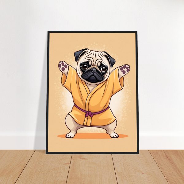Yoga Pug Poster: A Humorous and Inspiring Wall Art 3