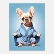 The Yoga Frenchie Canvas Wall Art 15