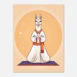 Llama in Meditation: A Humorous Yoga Illustration 18