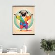 Yoga Pug Pup Poster: A Vibrant and Funny Artwork 23