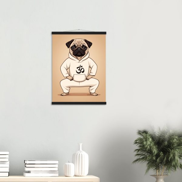Pug Yoga Pup Poster: Artwork of Serene Cuteness 13
