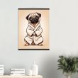 Yoga Pug Wall Art Print: A Cozy and Delightful Artwork 19
