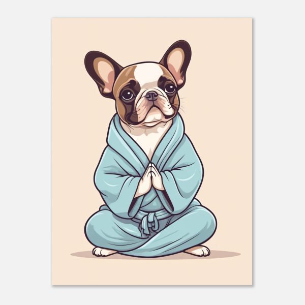 Yoga French Bulldog Puppy Poster 5