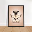Yoga Pug Wall Art Poster: A Lively and Adorable Artwork 26