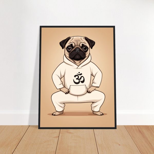 Pug Yoga Pup Poster: Artwork of Serene Cuteness 12