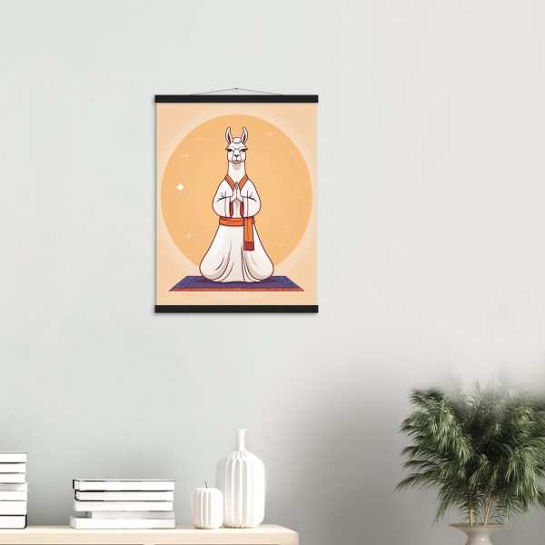 Llama in Meditation: A Humorous Yoga Illustration 12