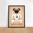 Pug Yoga Pup Poster: Artwork of Serene Cuteness 16