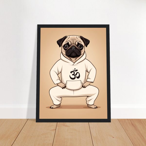 Pug Yoga Pup Poster: Artwork of Serene Cuteness 3