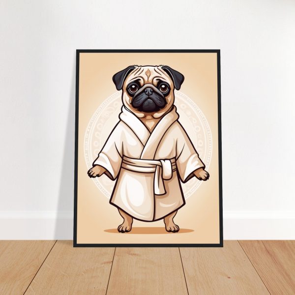 Yoga Pug Image: A Relaxing and Adorable Artwork 4