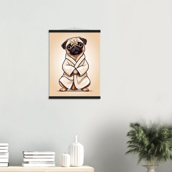 Yoga Pug Wall Art Print: A Cozy and Delightful Artwork 8