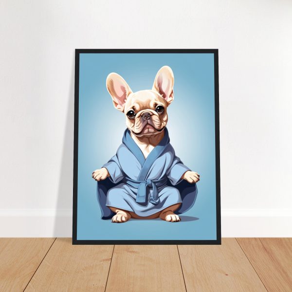 The Yoga Frenchie Canvas Wall Art 7