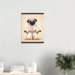 Pug Puppy Yoga Canvas Wall Art 15