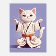 Karate Kitty Yoga Wall Art 22