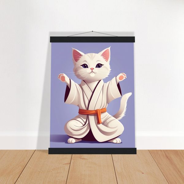 Karate Kitty Yoga Wall Art 13