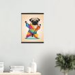 Rainbow Yoga Pug: A Colorful and Cute Artwork 19