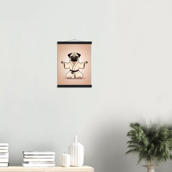 Yoga Pug Wall Art Poster: A Lively and Adorable Artwork 10