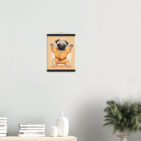 Yoga Pug Poster: A Humorous and Inspiring Wall Art 8