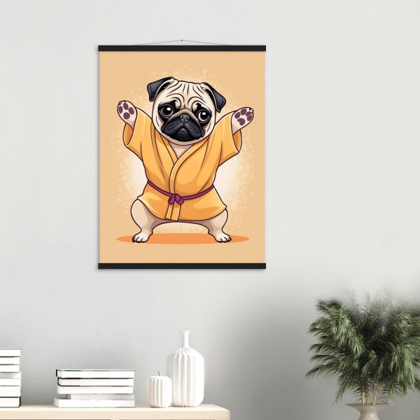 Yoga Pug Poster: A Humorous and Inspiring Wall Art 11