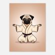 Yoga Pug Wall Art Poster: A Lively and Adorable Artwork 18