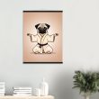 Yoga Pug Wall Art Poster: A Lively and Adorable Artwork 24