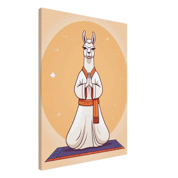 Llama in Meditation: A Humorous Yoga Illustration 4