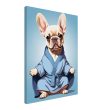 The Yoga Frenchie Canvas Wall Art 24