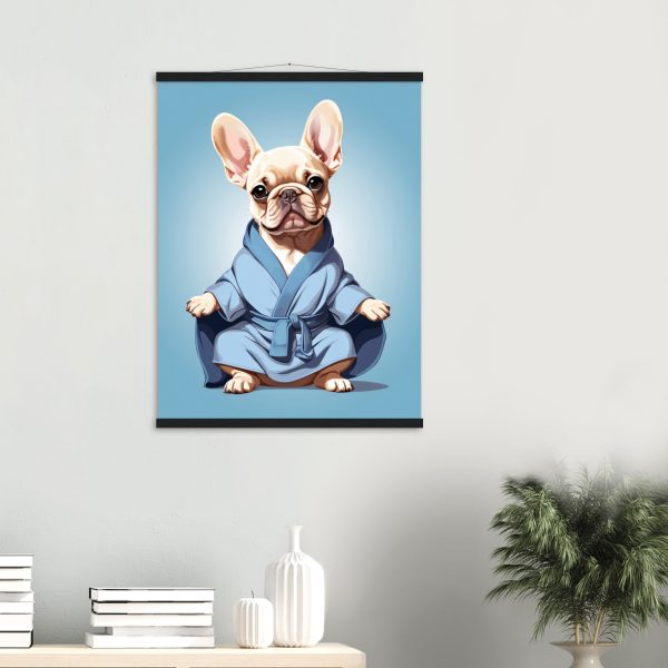 The Yoga Frenchie Canvas Wall Art 5