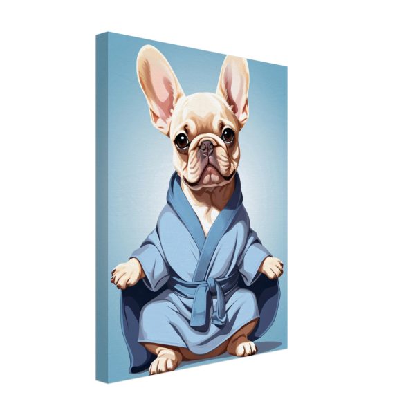 The Yoga Frenchie Canvas Wall Art 9
