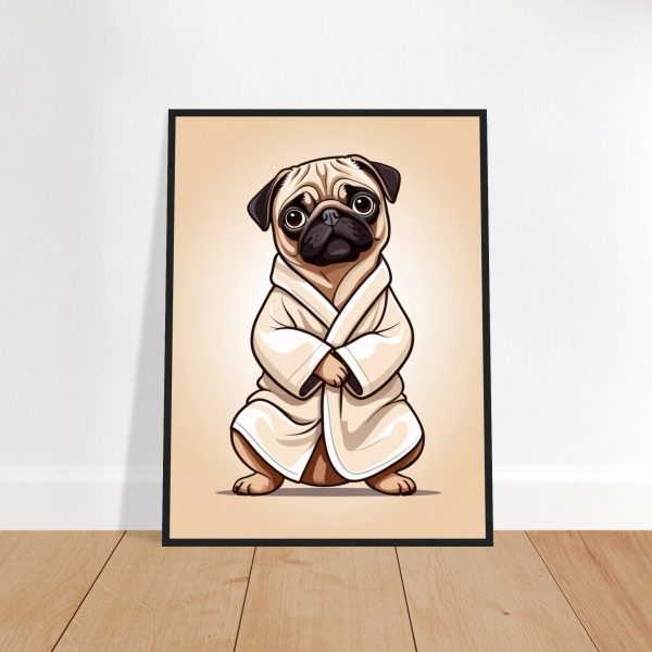 Yoga Pug Wall Art Print: A Cozy and Delightful Artwork 12