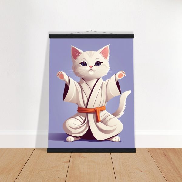 Karate Kitty Yoga Wall Art 12