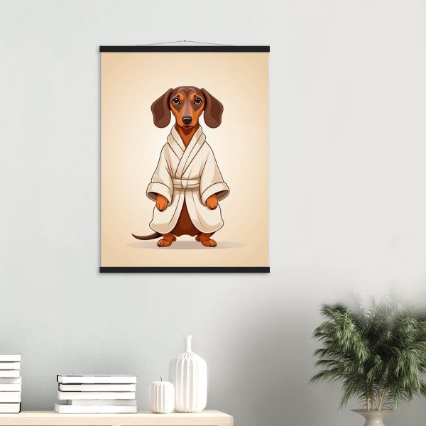 Dachshund Puppy in Yoga Robes 6