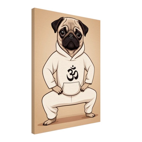 Pug Yoga Pup Poster: Artwork of Serene Cuteness 5