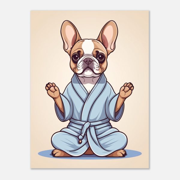 Yoga Frenchie Puppy Poster 8