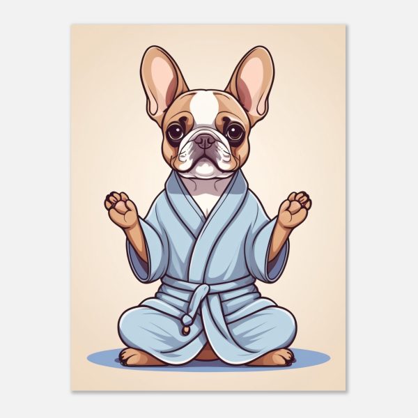 Yoga Frenchie Puppy Poster 2