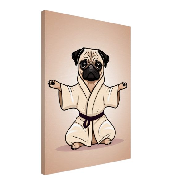 Yoga Pug Wall Art Poster: A Lively and Adorable Artwork 6